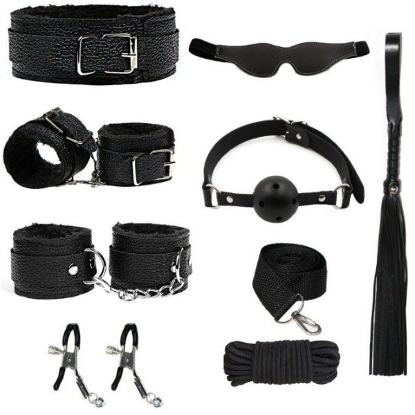 Ultimate BDSM Starter Kit – 9 by-Piece Bondage Set