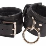 Premium black leather Cuffs