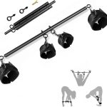 Spreader Bar Sex Toys BDSM Bondage Restraints with Handcuffs Ankle Cuffs for Couples Adults SM Games Adjustable 22-36 Inch