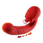 Rose Rechargeable G-Spot Vibrator Dildo for Women Clitoral and Vaginal Stimulation