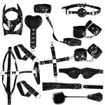 BDSM Bondage Kit – 14 Piece Croc-Pattern Restraint