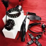 Studded Leather BDSM Bondage Kit – 7 Piece Set