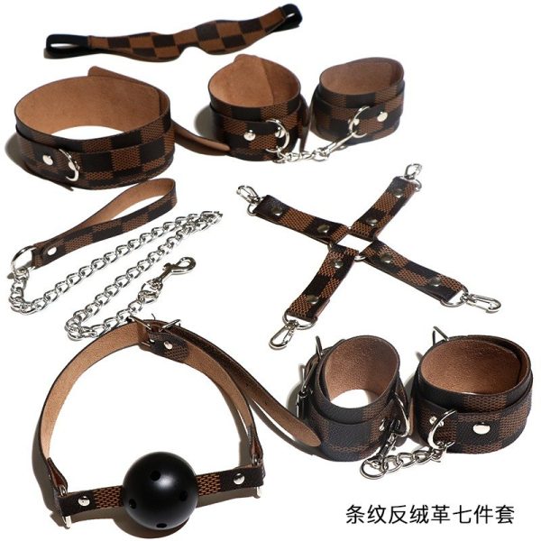 Floral Satin BDSM Bondage Kit – 8l6 Piece Set