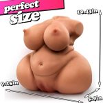 Realistic Curvy Sex Doll Torso – Plump Breasts & Dual Entry Masturbator