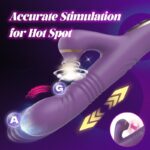 Product3-in-1 G-Spot Thrusting Vibrator with Suction Rechargeable Waterproof Female Sex Toy