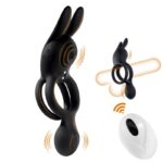 Remote-Controlled Triple-Stimulation Rabbit Cock Ring