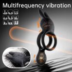 Remote-Controlled Triple-Stimulation Rabbit Cock Ring - Image 5